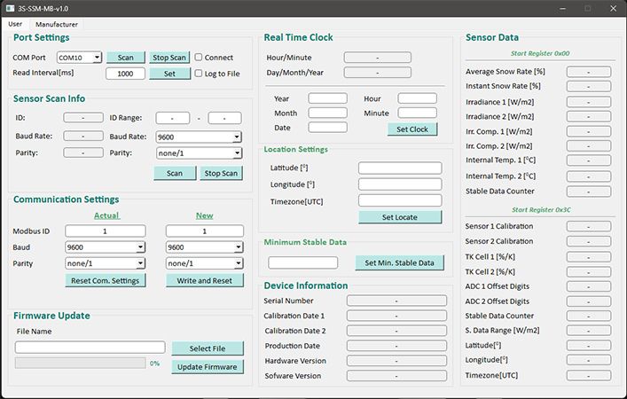 Snow Sensor's Configration Tool